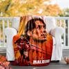 Maldini Flannel Blanket Soft All-Season Throw, Design for Camping, Car Travel, Hiking Sofa, Bed, Office Perfect Gift for Parties