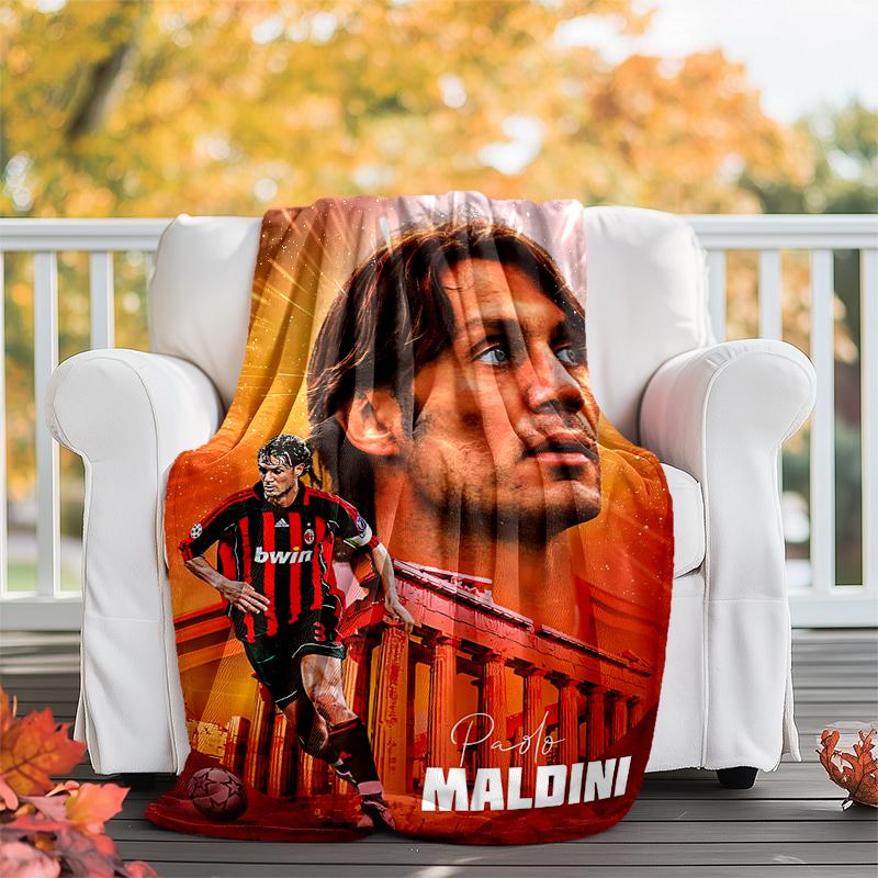 Maldini Flannel Blanket Soft All-Season Throw, Design for Camping, Car Travel, Hiking Sofa, Bed, Office Perfect Gift for Parties
