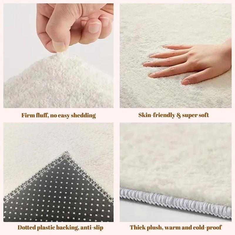 Indoor Rug, Faux Cashmere, Pikachu 3D Print, Soft Water Absorbent, Christmas Household Floor Mat