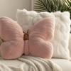 1pcs Polyester Butterfly Plush Pillow for Bedroom Decor Cute Pink Wedding Gift for Couples Soft Throw Cushion Household Supplies