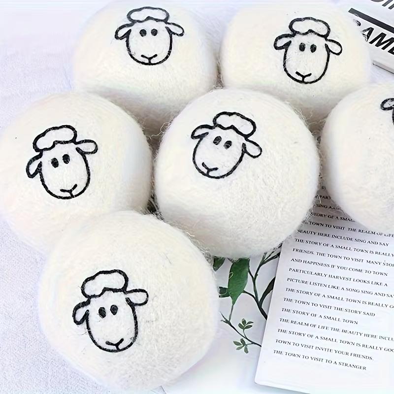 1/3/6/12pcs Wool Drying Balls Reusable For Clothe Softener Antistatic Anti-Winding Home Washing Machine Supplies Cleaning Gadget