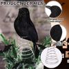 Halloween Crow Tree Topper Spooky Halloween Tree Ornaments Miniature Christmas Ornaments For Party Supplies