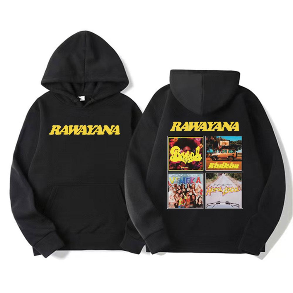 Band Rawayana Album Grafik Hoodie Herren Damen Hip Hop Harajuku Übergroße Hoodies Komfort Langarm Fleece Sweatshirts