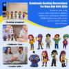 Vinyl Collectible Figures Set of 10 Assorted Characters with Distinctive Outfits and Accessories for Display or Collection