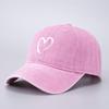 Cotton denim washed baseball cap embroidered animal truck female driver curved brim cap batch