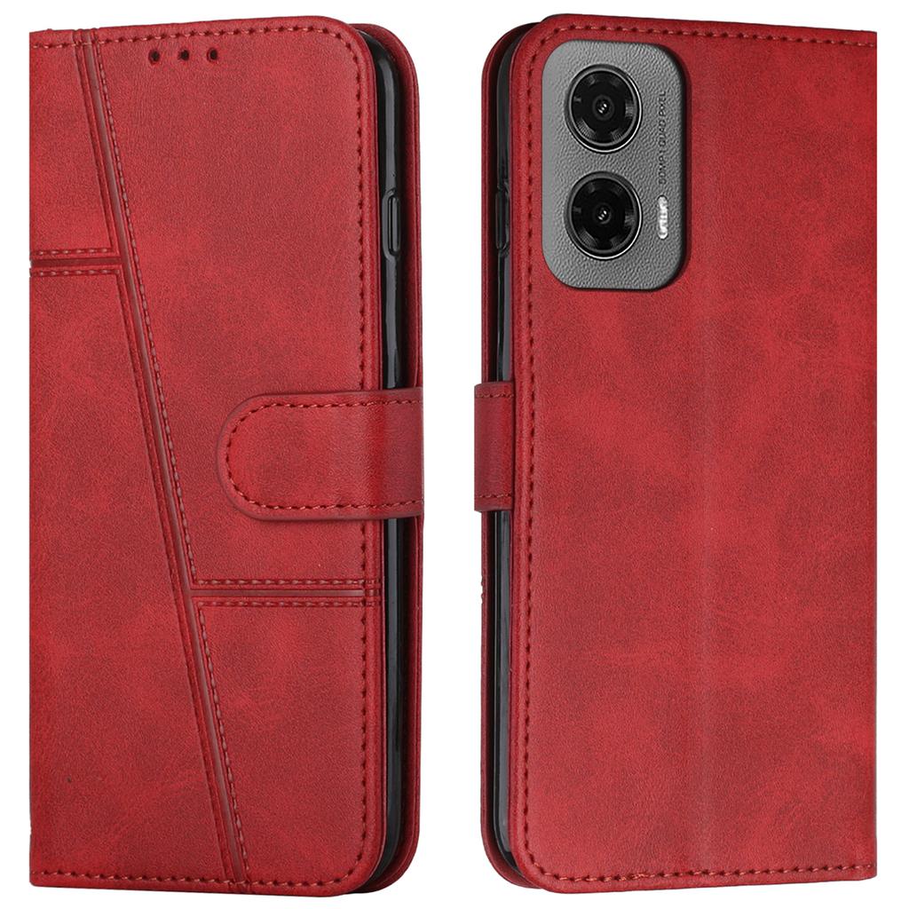 Für Motorola Moto G35 5G Hülle Ständer Flip Schutz Leder Handyhülle