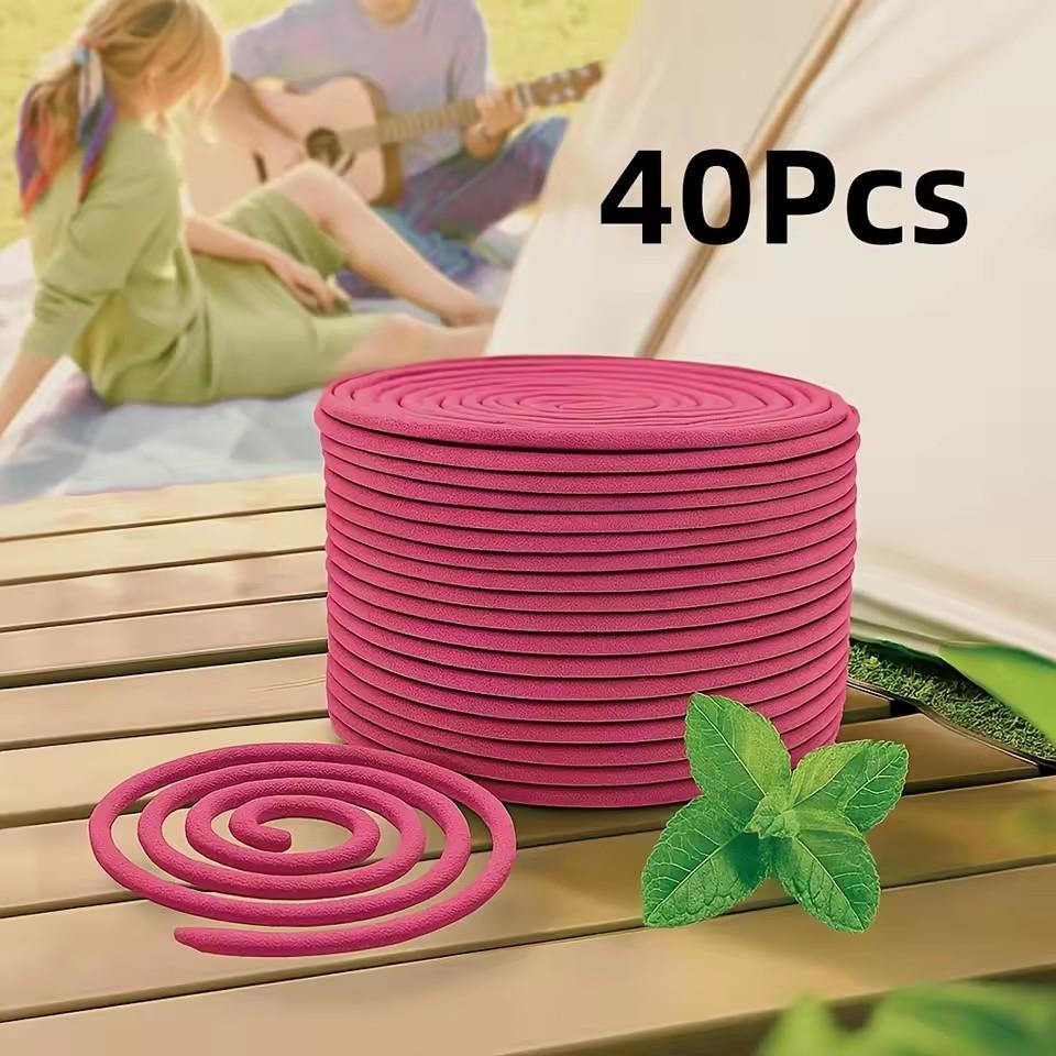 

Y 40pcs Jasmine Lavender Rose Aromatherapy Coils Fragrance for Patio Porch Poolside Camping Garden Home Outdoor Incense Coils Rose