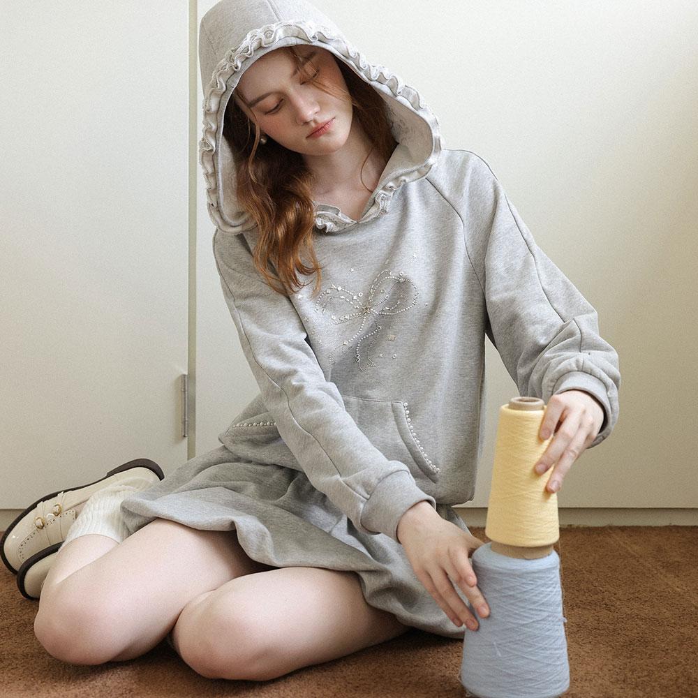 CEST MOIDEW Cest_Lace Trim Hoodie