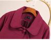 Women's Plus Size Stylish Slim-Fit Wool Winter Coat (Mid-length) 15266T