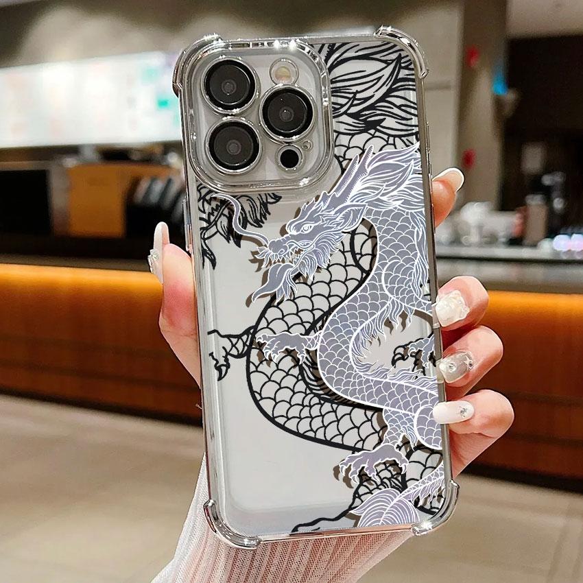 Fashion Dragon Tattoo Pattern Case For Samsung Galaxy A56 A57 A55 A54 A52 A53 A37 A36 A17 A34 A35 A26 A25 A16 A06 A07 Phone Cove