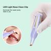 LED Light Ear Pick USB Rechargeable Ear Wax Removal Nose Clean Clip Baby Adults Ear Nose Clean Tweezers Remover Set
