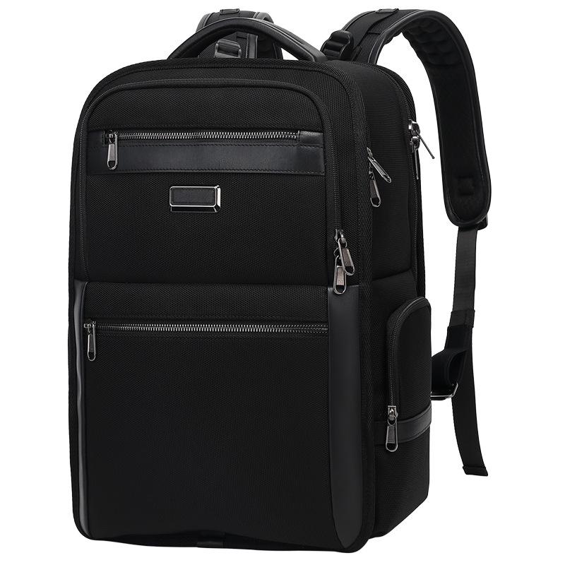 Men's High-End Genuine Leather Large Capacity Laptop Backpack for Business and Travel