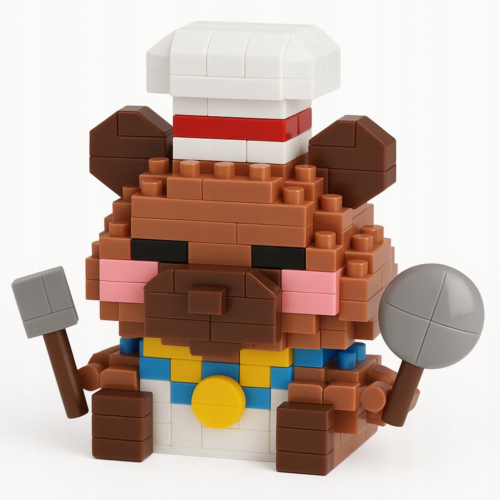 Capybara Cook Building Blocks Set Capybara Building Blocks 225 Pcs