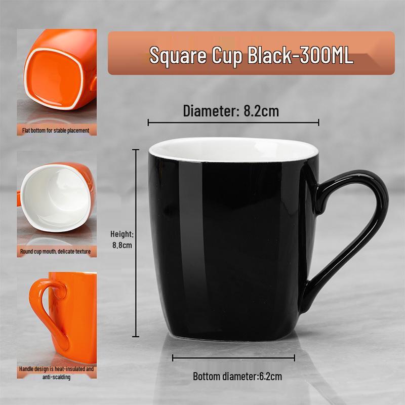 Ceramic Cups: Solid Colors for Hotels & Guesthouses - Versatile Coffee & Milk Mugs