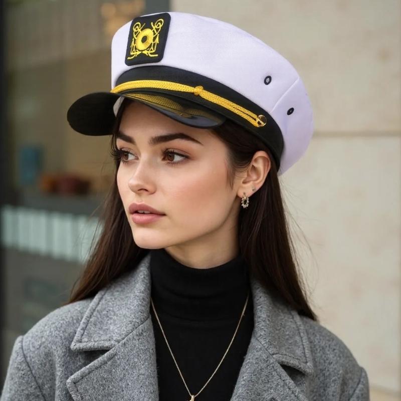 Sailors Captain Hat for Stage Sailors Party Cosplay Costume Masquerades Captain Hat for Halloween Party