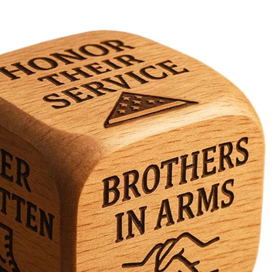 Wooden Quilting Decision Dice Office Stress-Relief Dice Funny Desk Work Dice Handmade Gag Gifts