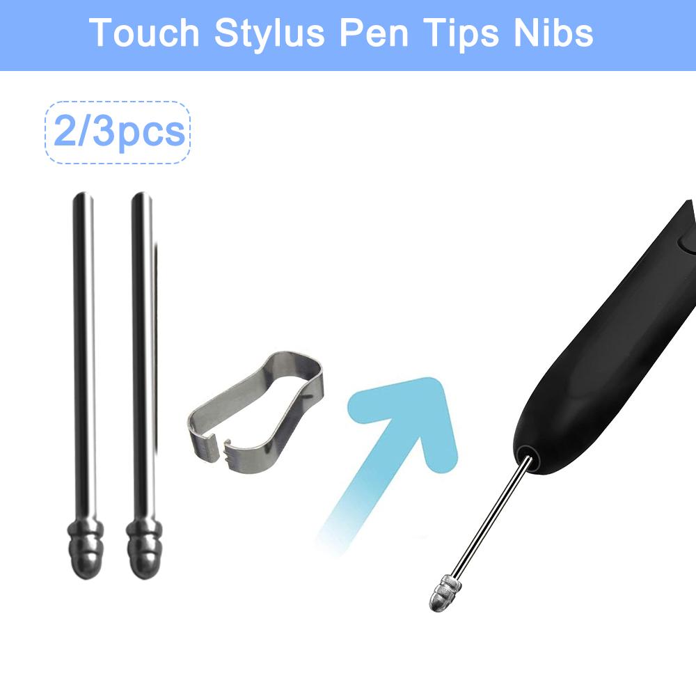 Tablet Pencil Nib Wear Resistant Replacable Stylus Tip Titanium Alloy Silver For Samsung Galaxy Tab S6 S7 S8 S9 S23 Note 10/20