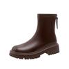 Inner heightening Martin boots short boots women's new boots British style women's boots versatile small thin elastic boots velvet