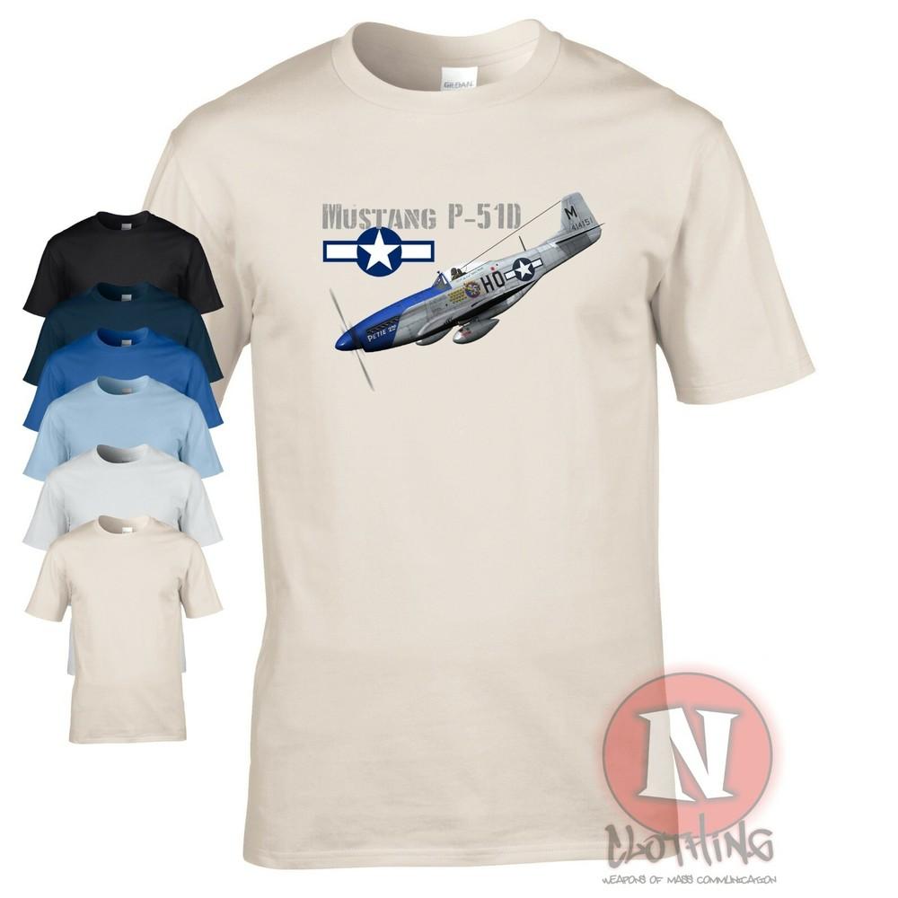 Tričko P51 Mustang Druhá světová válka WW2 USAF Letectvo Stíhačka