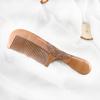 Carved Paulownia Wood Comb with Floral Design for Hair Care and Styling