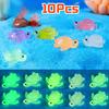 10 Pezzi Tartarughe Mini Luminose al Buio Decorazioni Fai da Te Decorazione Paesaggistica Acquario Accessori Vasca per Pesci Piccoli Ornamenti da Scrivania