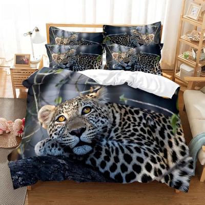 Ensemble de literie animaux Ensemble housse de couette Ensemble de literie 3D Literie impression numérique Literie Taille Queen Ensemble de literie Design tendance