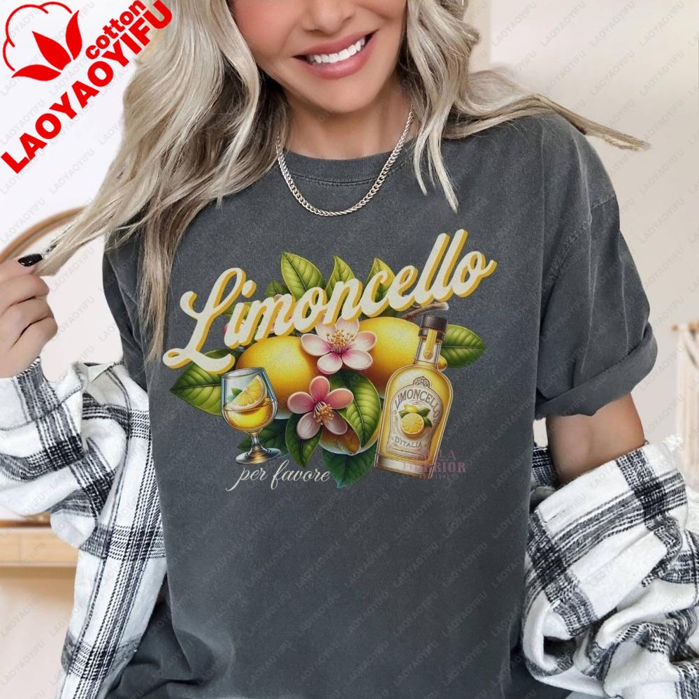 Limoncello Italy Shirt Amalfi Coast Italian Travel Gift Italy Lover Gift Sorrento Lemons Tshirt European Vacation Tee