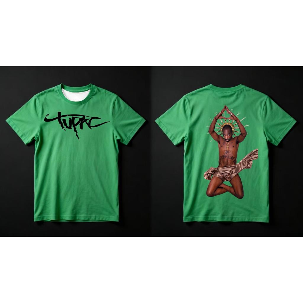 Rapper Tupac 2pac 3D Print Summer Fashion Men's T-shirt Clothing Casual Short Sleeve T-shirt for Hiphop Men Tops GHETTO STAR