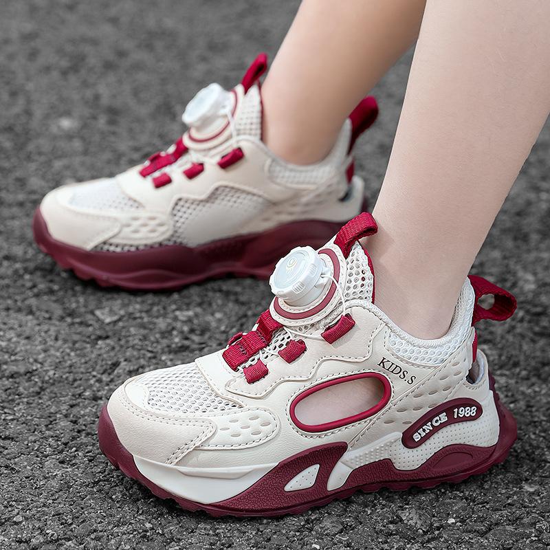 Boys sandals 2025 new summer children's baotou sports single mesh shoes older children's mesh non-slip girls frame shoes