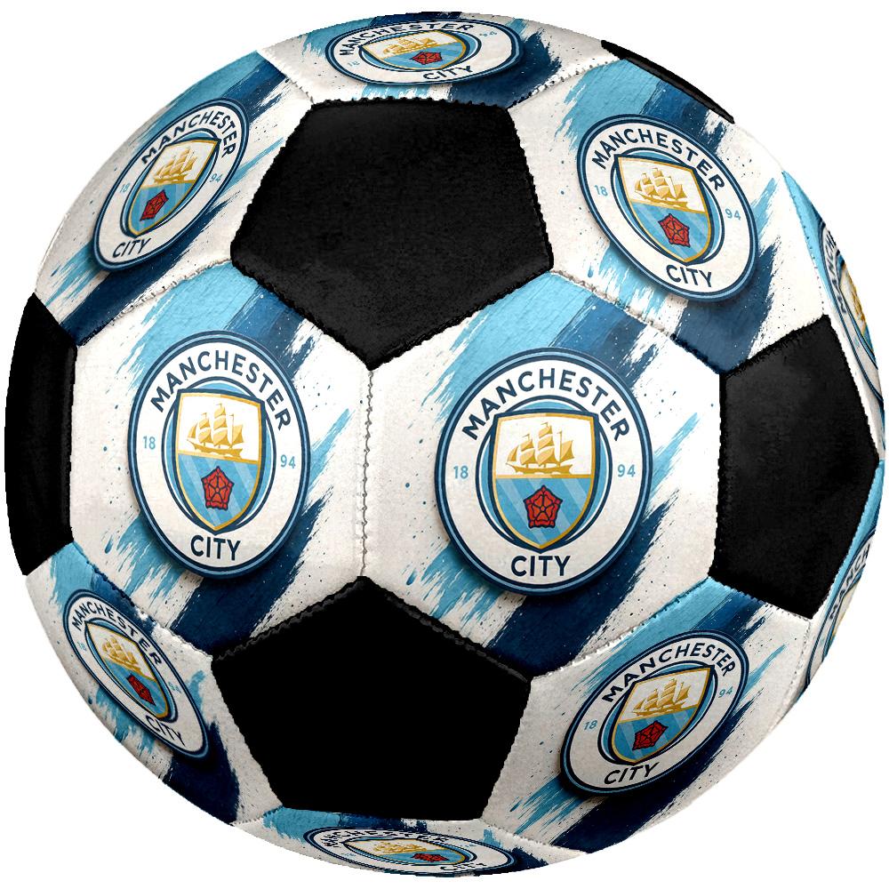 Manchester City Soccer Ball Colorful All Ages Machine Stitched PVC Competition Ready Durable High-Bounce.SIZE5