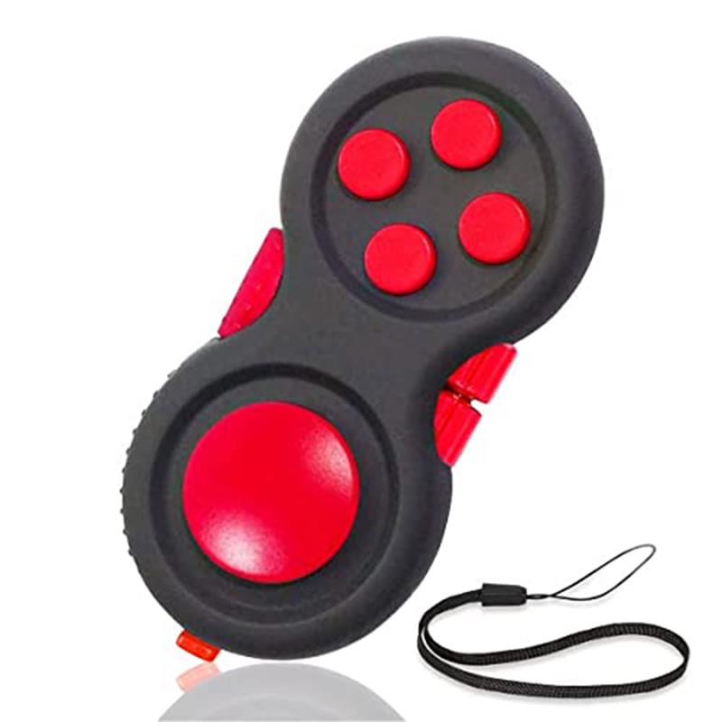 Fidget Pad Rolling Stress Relief Decompression Fidget Controller Pad Game Sensory Toys Handheld Fingertip Toys For Kids Adult