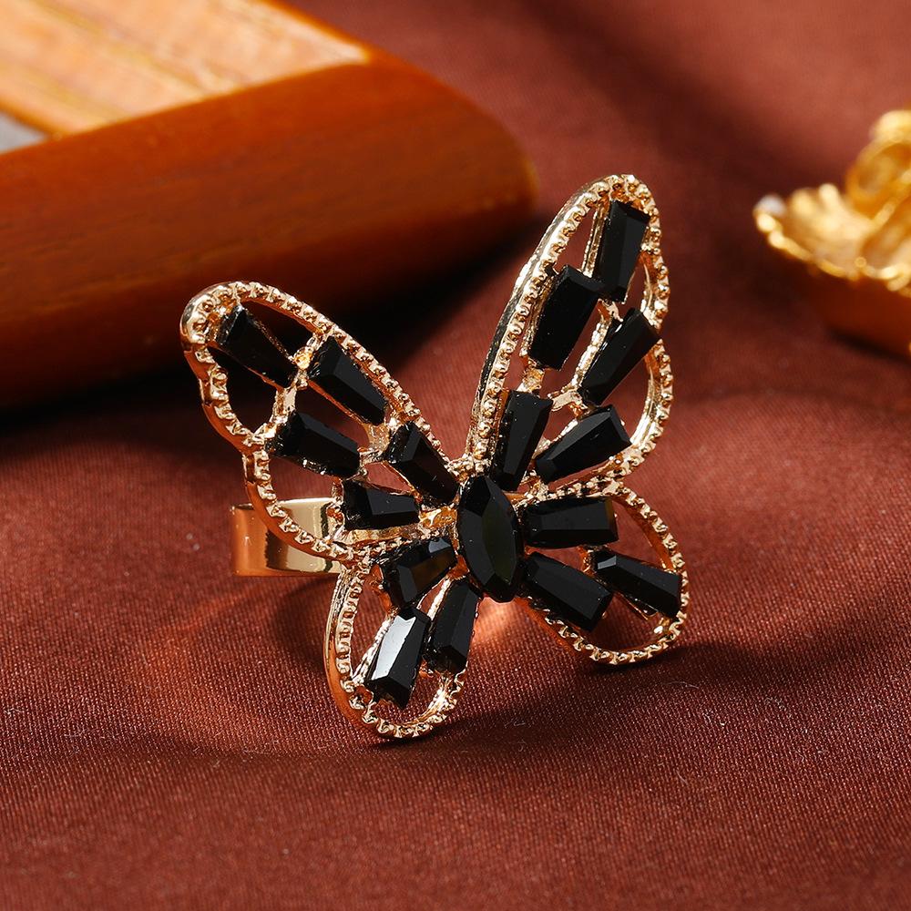 Высококачественное Новое Милое Полое Легко-роскошное Открытое Регулируемое Кольцо