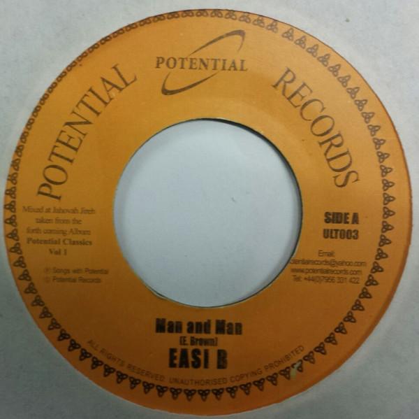 

7inch Record EASI B Man And Man ULT003 Potential UK Reggae Ska Dub Used