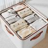 Multipurpose Tianshan Linen Storage Box With Easy Access Zippers For Household Items