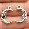 10pcs Charms Moon Antique Silver Color Moon Charms Pendants For Bracelets Moon And Star Charms Wholesale