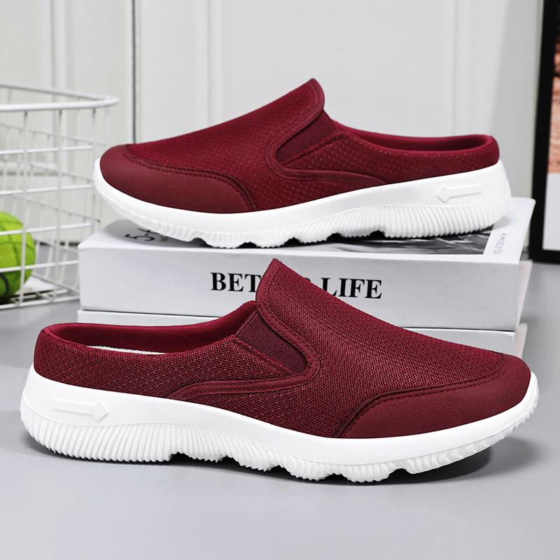Shoes Women'S Spring And Summer Ladies Lazy Casual Half-Drag Daily Home Convenient Flat Shoes