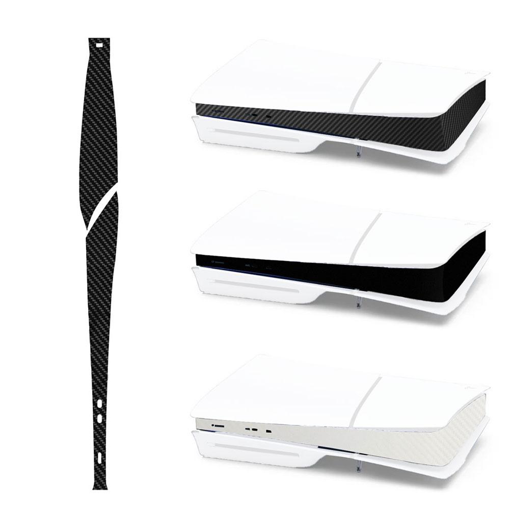 Aufkleber für ps5 Slim Konsole Matte Karbonfaser Skin Cover Aufkleber Host Center Aufkleber Für Sony Konsole 5
