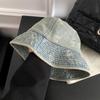 Summer versatile hat female retro cowboy bear bucket hat washbasin hat bucket hat