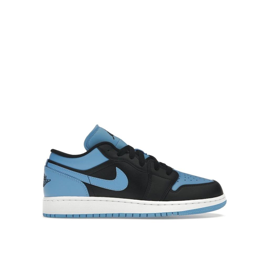 Air Jordan 1 Low GS University Blue Kids Sneakers Black White 553560-041