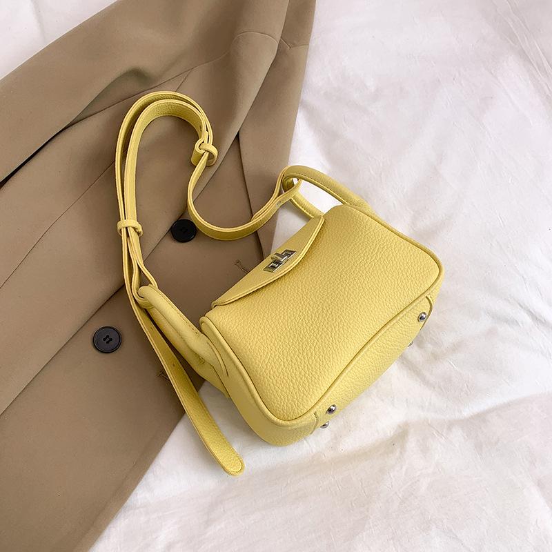Korean version niche underarm bag women's 2025 new trendy spring fashion lychee pattern vegetable basket bag personalized messenger bag