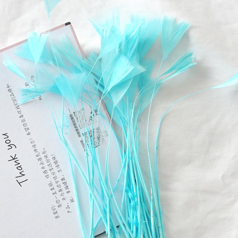 50Pcs18 Color Feather Decoration Diy Handmade Materials Small Butterfly Color Feather Decoration Headgear Clothing Accessories