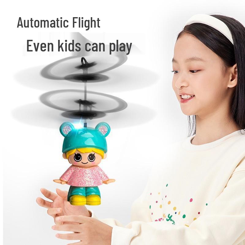 Smart Induction Fairy Helicopter: Seven-Color Crystal Ball Toy