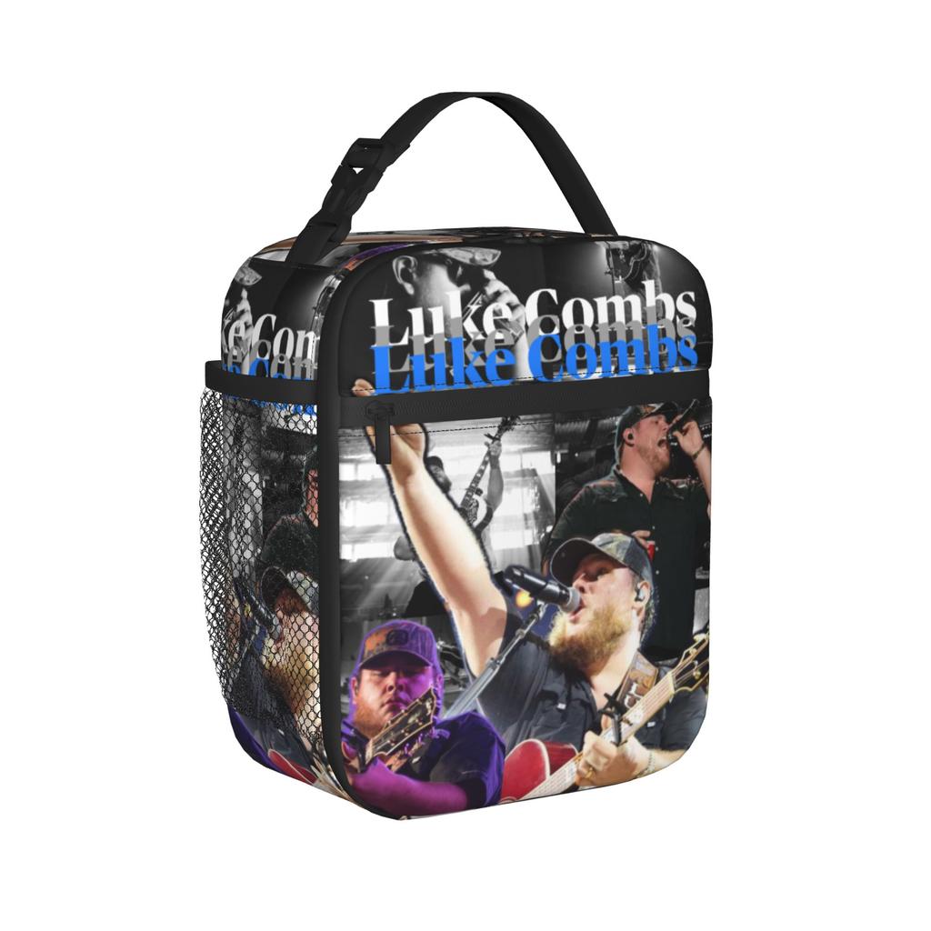 Lukes Combs Tour 2026 Thermal Insulated Lunch Bags for Picnic Portable Food Container Bags Men Women Thermal Cooler Lunch Boxes