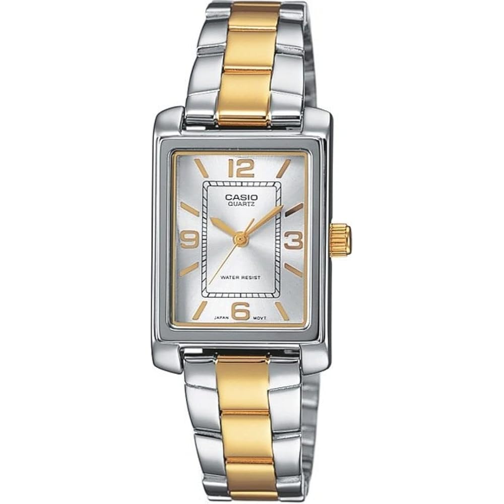 Casio LTP-1234PSG-7A Women s Quartz Wristwatch Silver Stainless Steel Band