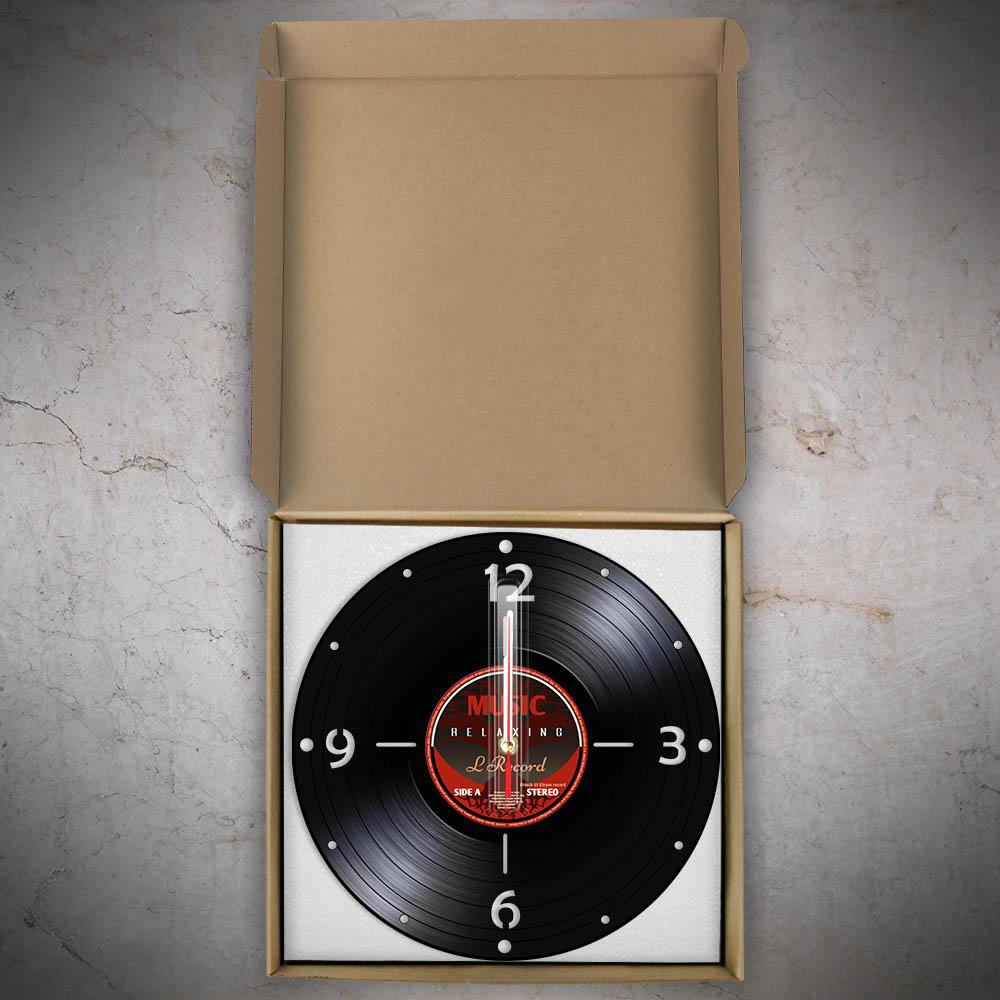 Vintage Vinyl LP Record Wall Clock 70's 80's Pop Genre Retro Wall Art Decor Laser Cut Longplay Retro Silent Quartz Wall Clock