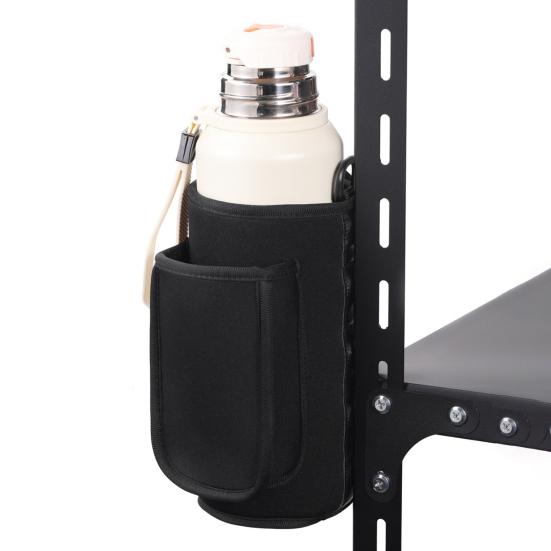 Magnetic Water Bottle Holder Bag with Phone Pocket Towel Buckle Gym Bottle Carrier Pouch Sleeve for Men
