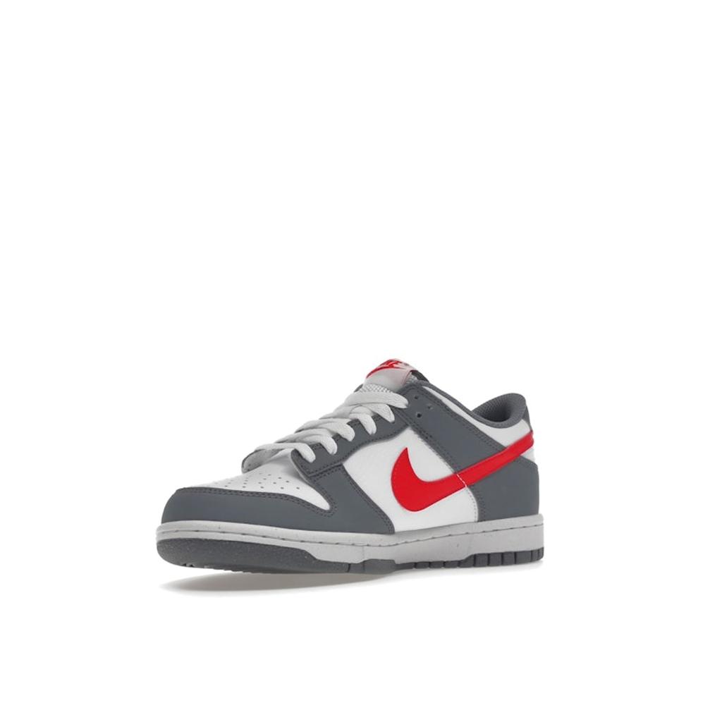 Nike Dunk Low Next Nature GS Smoke Grey Light Crimson Kids Sneakers White FB8038-001