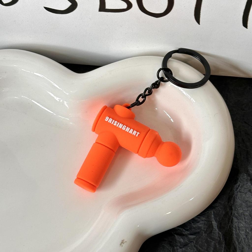 Miu Series Dumbbell Plate Keychain: Trendy Fitness Accessory & Sports Jewelry Gift