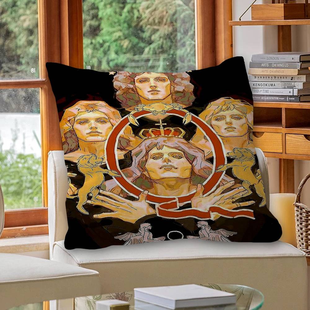 Classic Band Queen F-Freddie Mercury Personalized picture text home decorative pillows Household Gifts 45x45cm