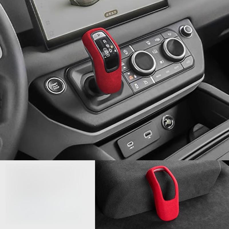 For Land Rover Defender 110, 90 version file handle cover, gear panel, armrest box cover, fur decoration modification 2022-2025